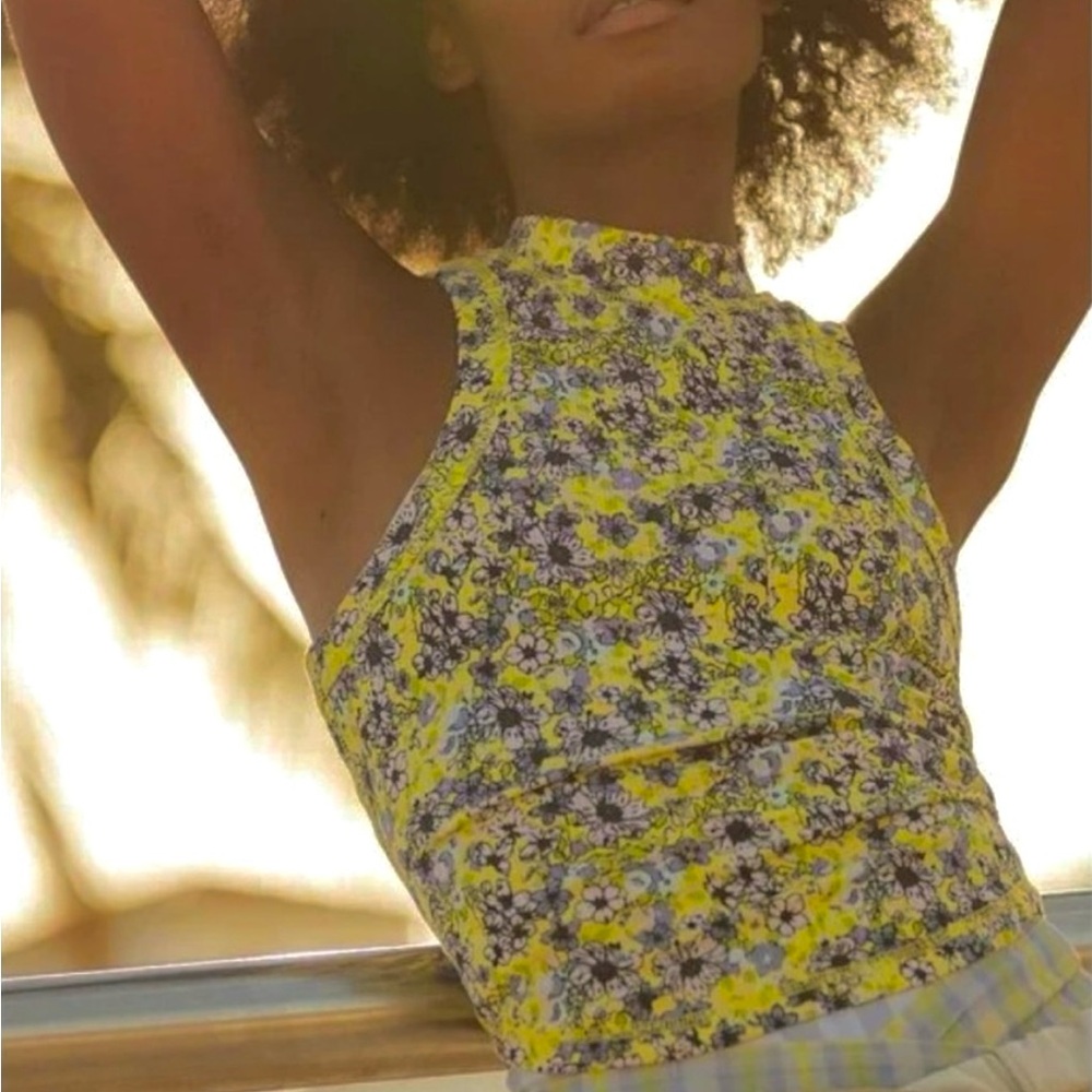 NWT - Free People Wishful Printed Tank Top - XS
